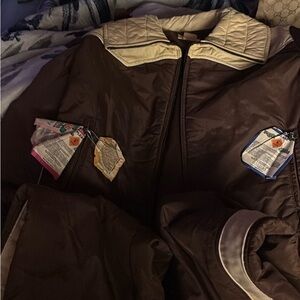 Robbe & Berking Dark Brown Ski Jacket with Cream Accents